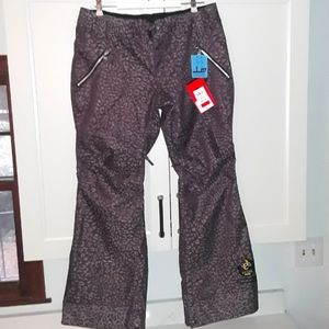 Stylish Black Leopard Print Women's Flare Pants